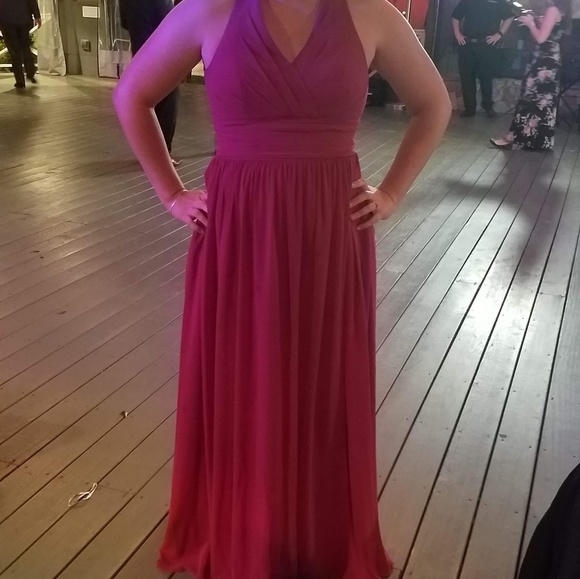Dark pink bridesmaids dress - Picture 4 of 5